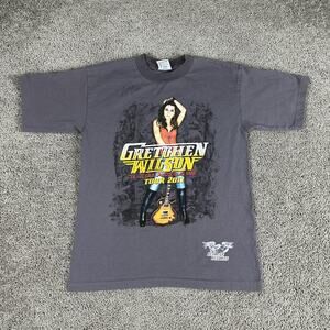 Gretchen Wilson Shirt Mens Medium Gray 2011 Tour Autographed Band Tee Redneck
